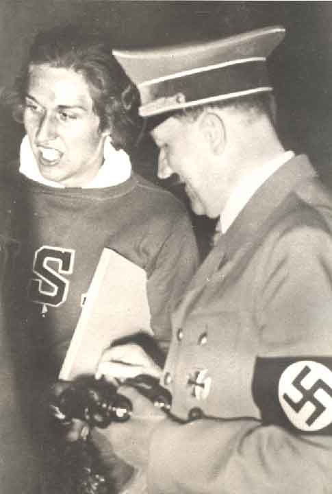 Helen Stephens w loży Adlolfa Hitlera