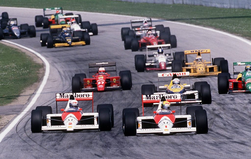 Prost i Senna w 1989 roku fot. domena publiczna