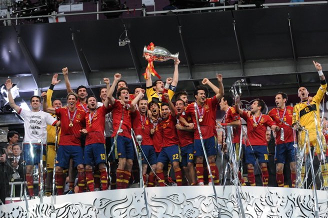 Hiszpanie drugi raz z rzędu zostali mistrzami Europy fot. Football.ua/CC BY-SA 3.0