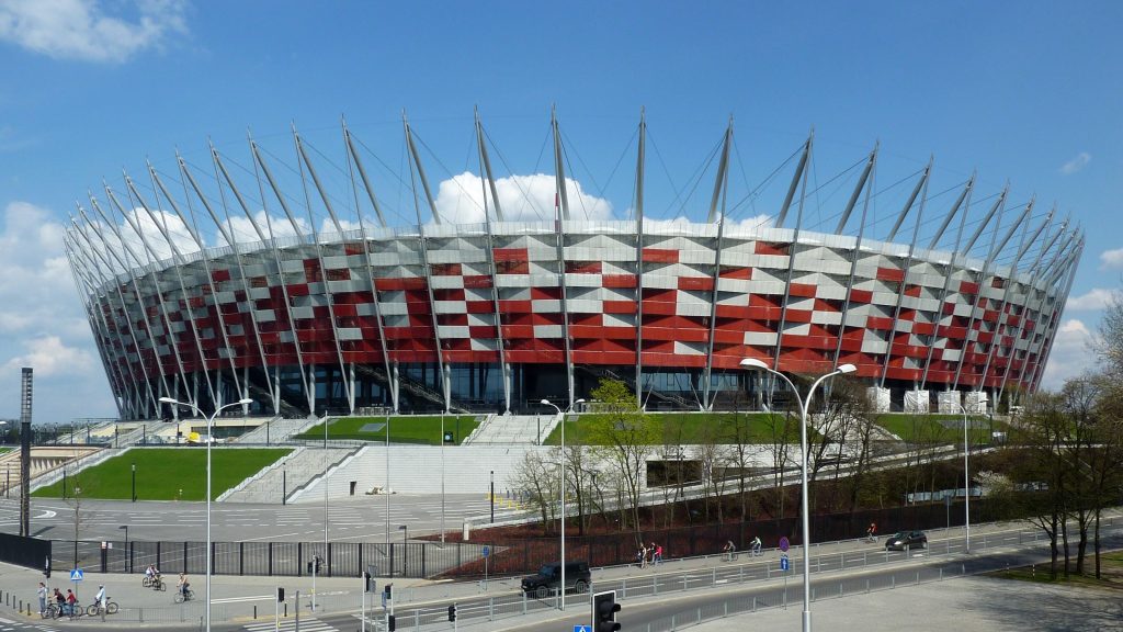 Mistrzostwa Europy 2012. Stadion narodowy w Warszawie fot. domena publiczna